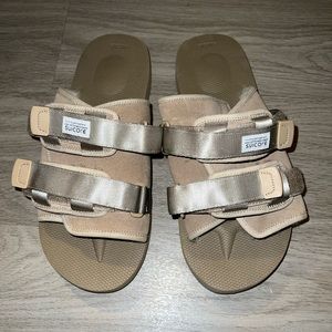 Suicoke Moto VHL Slides Beige